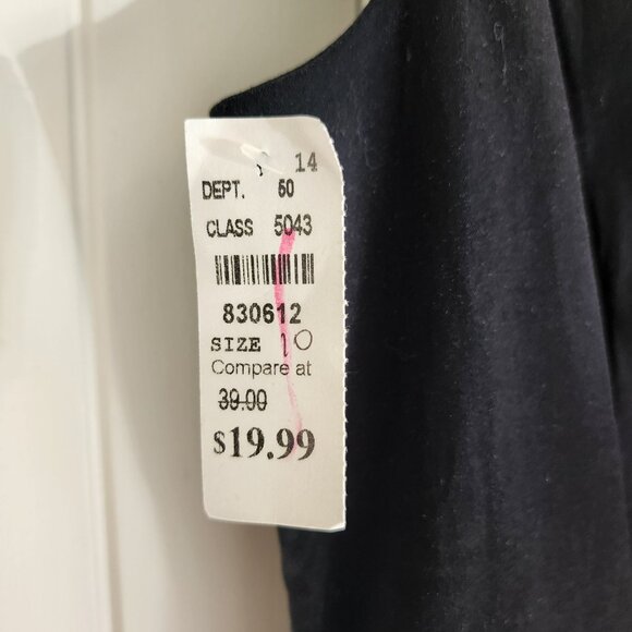 Apt. 9 Black Sleeveless Floral-Print Sheath Dress With Zipper Back & Scoop Neck - Picture 2 of 7